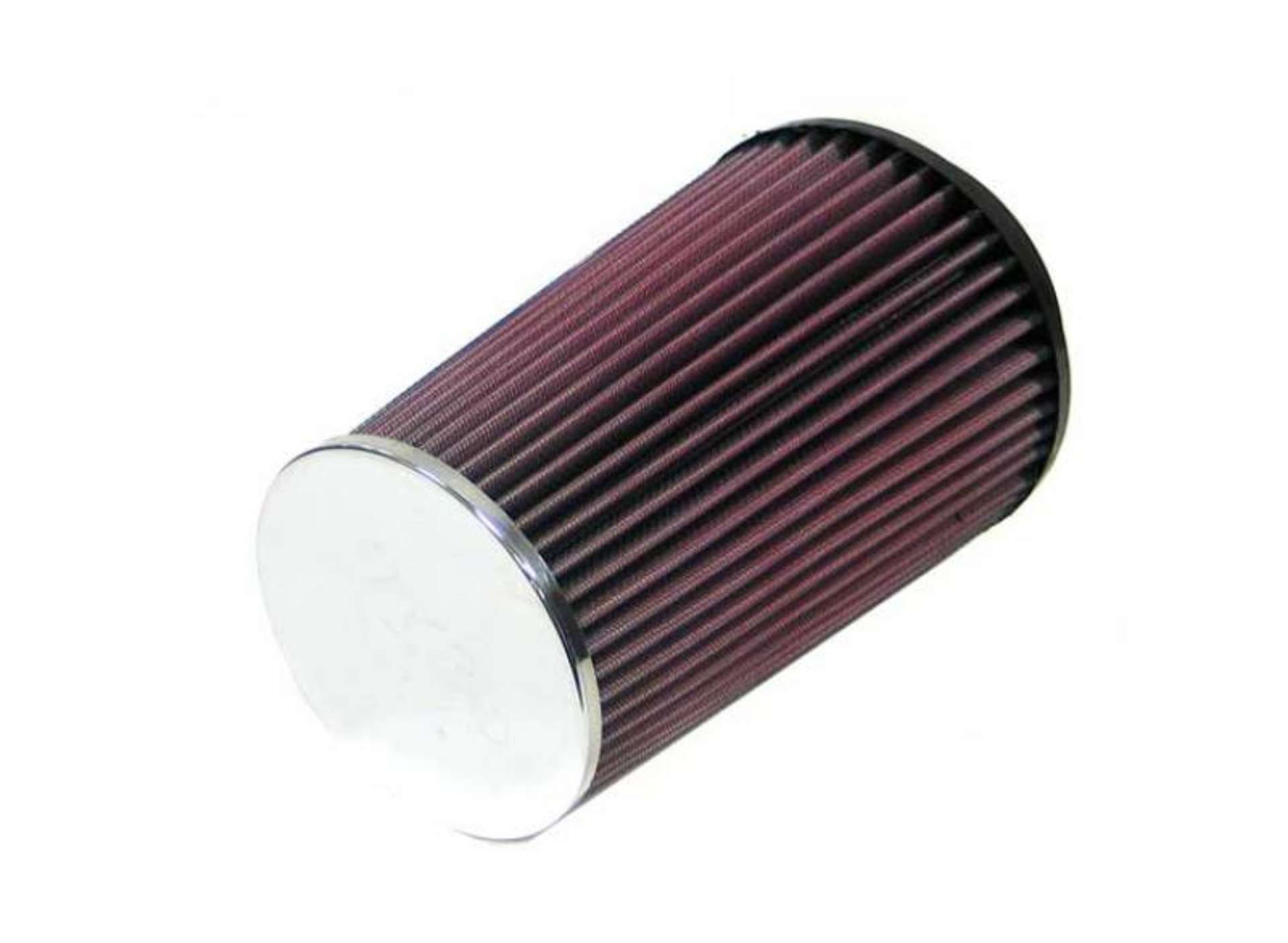 Picture of K&N Universal Chrome Filter 4 inch FLG - 5 3-8 inch Bottom - 4 1-2  inch Top - 8 inch Height