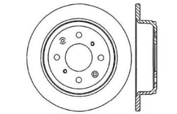 Picture of StopTech 90-96 Acura Integra - 97-01 Integra Exc- Type R Slotted & Drilled Left Rear Rotor