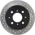 Picture of StopTech 90-96 Acura Integra - 97-01 Integra Exc- Type R Slotted & Drilled Right Rear Rotor