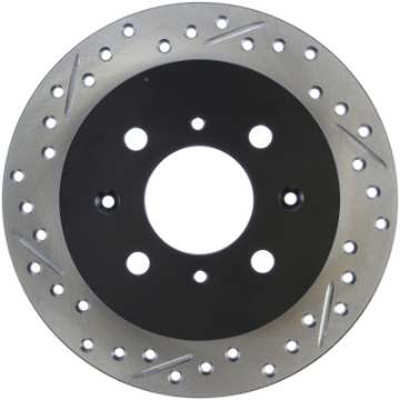 Picture of StopTech 90-96 Acura Integra - 97-01 Integra Exc- Type R Slotted & Drilled Right Rear Rotor