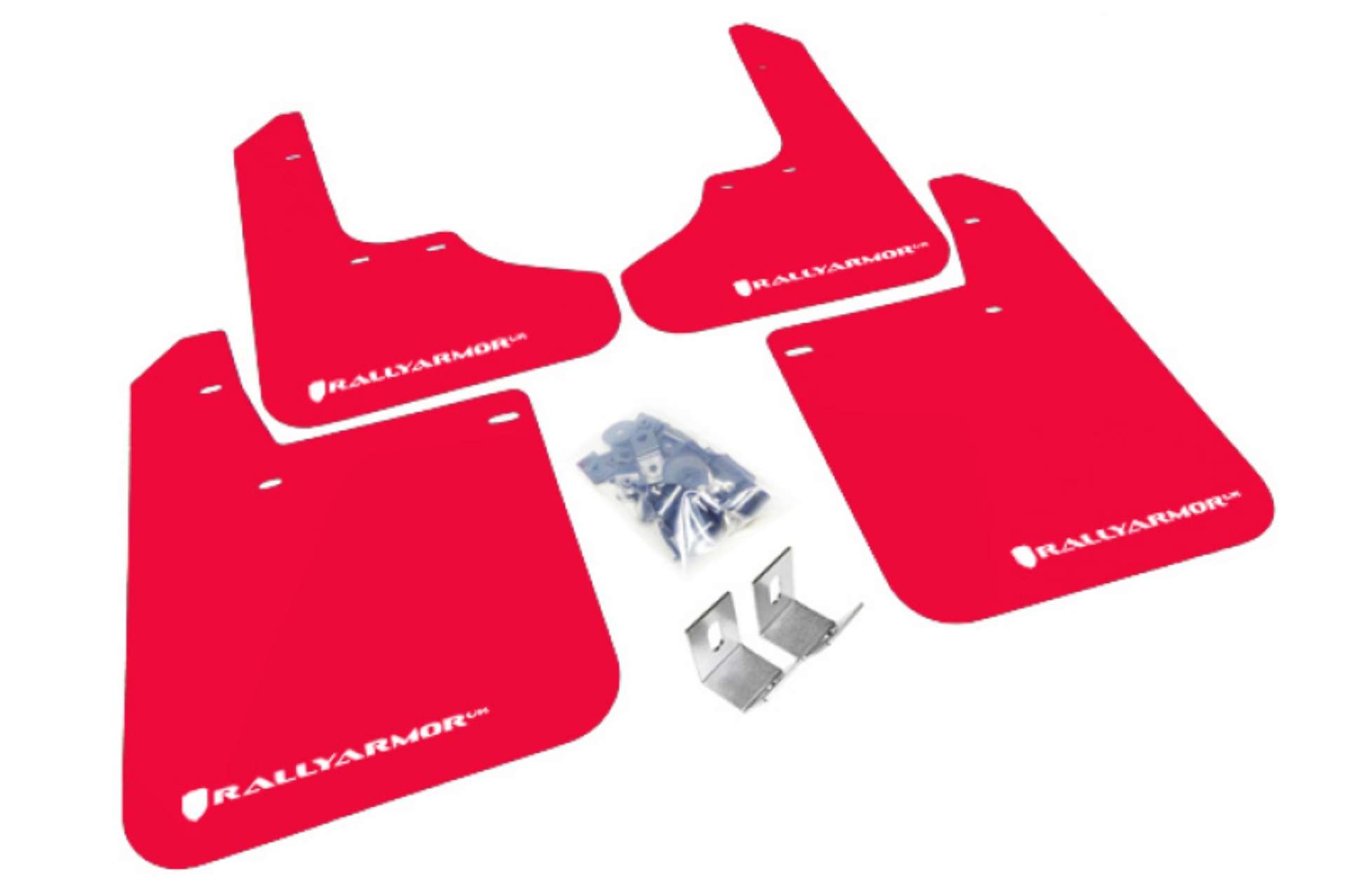 Picture of Rally Armor 93-01 Subaru Impreza RS Red UR Mud Flap w- White Logo