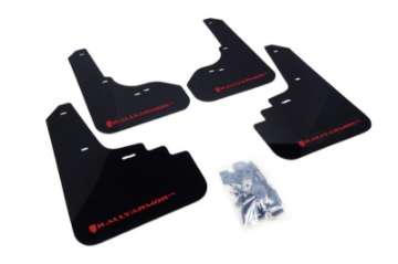 Picture of Rally Armor 05-09 Subaru Legacy - Outback Black UR Mud Flap w-Red Logo