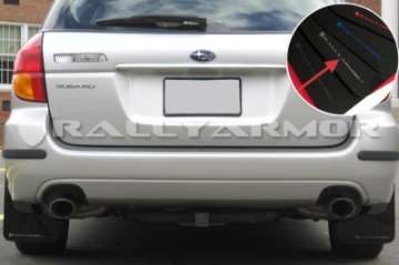 Picture of Rally Armor 05-09 Subaru Legacy - Outback Black UR Mud Flap w-Silver Logo