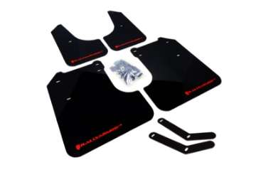 Picture of Rally Armor 08-10 Subaru WRX - 08-11 Impreza 2-5i Hatch-Sedan Black UR Mud Flap w-Grey Logo