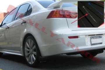 Picture of Rally Armor 07-17 Mitsubishi Lancer Black UR Mud Flap w- Silver Logo