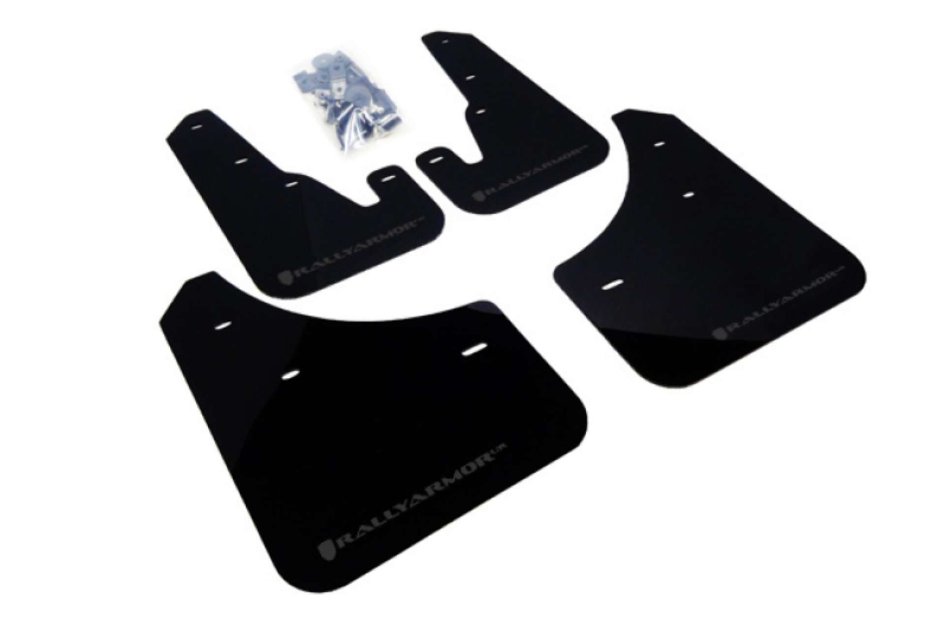 Picture of Rally Armor 04-09 Mazda3-Speed3 Black UR Mud Flap w- Grey Logo