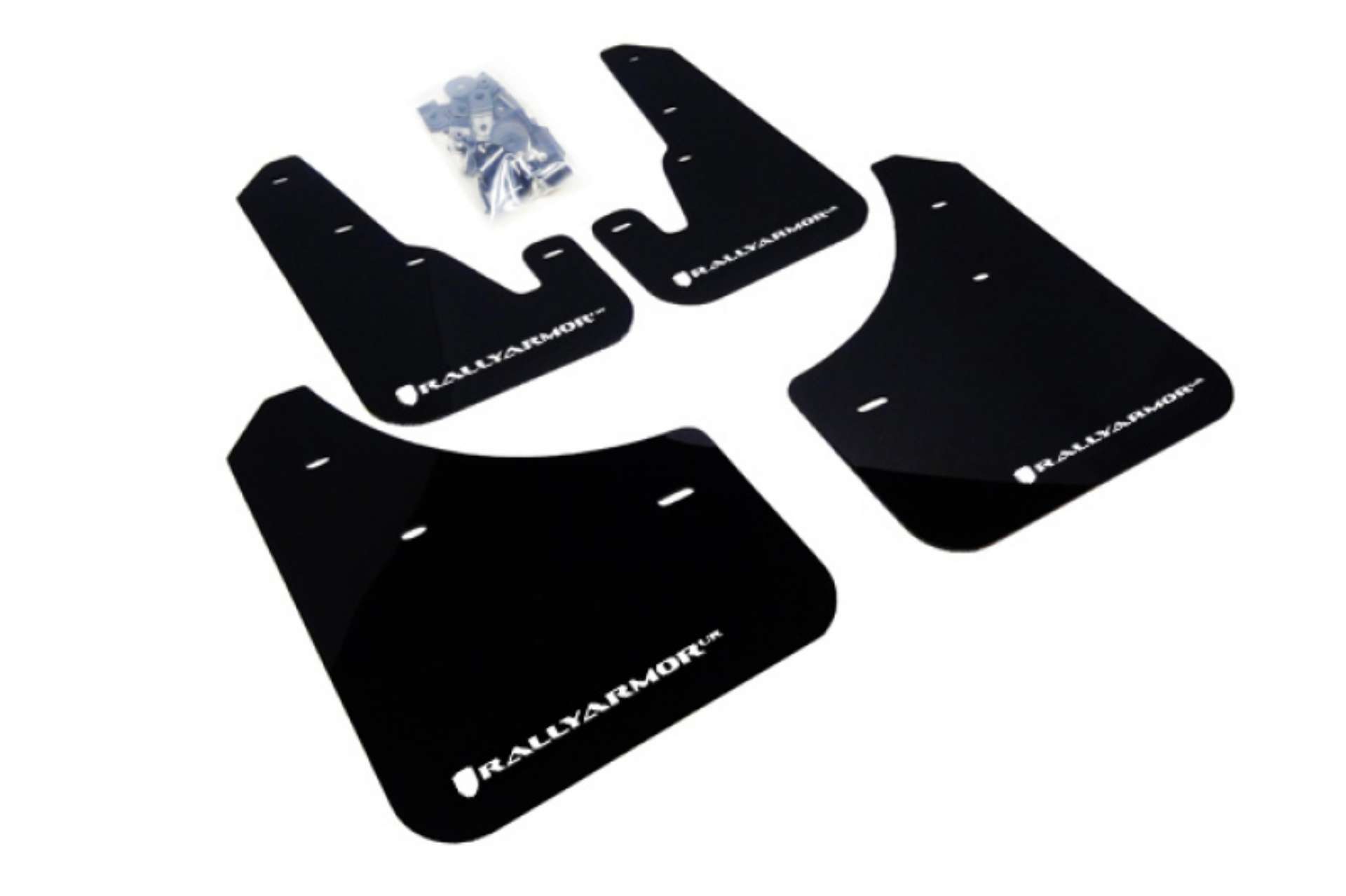 Picture of Rally Armor 04-09 Mazda3-Speed3 Black UR Mud Flap w- White Logo