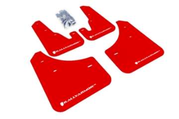 Picture of Rally Armor 04-09 Mazda3-Speed3 Red UR Mud Flap w- White Logo