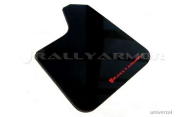 Picture of Rally Armor Universal Fit No Hardware Black UR Mud Flap w- Red Logo