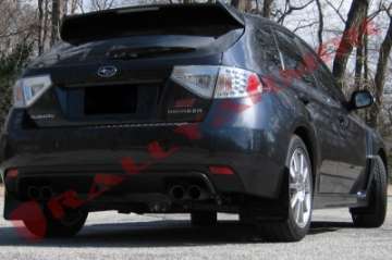 Picture of Rally Armor 08-11 Subaru STI Hatch Only - 11-14 WRX Hatch Only Black UR Mud Flap w-Red Logo