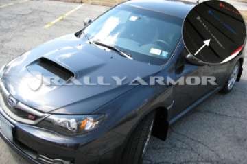 Picture of Rally Armor 08-11 Subaru STI Hatch Only - 11-14 WRX Hatch Only Black UR Mud Flap w-Silver Logo