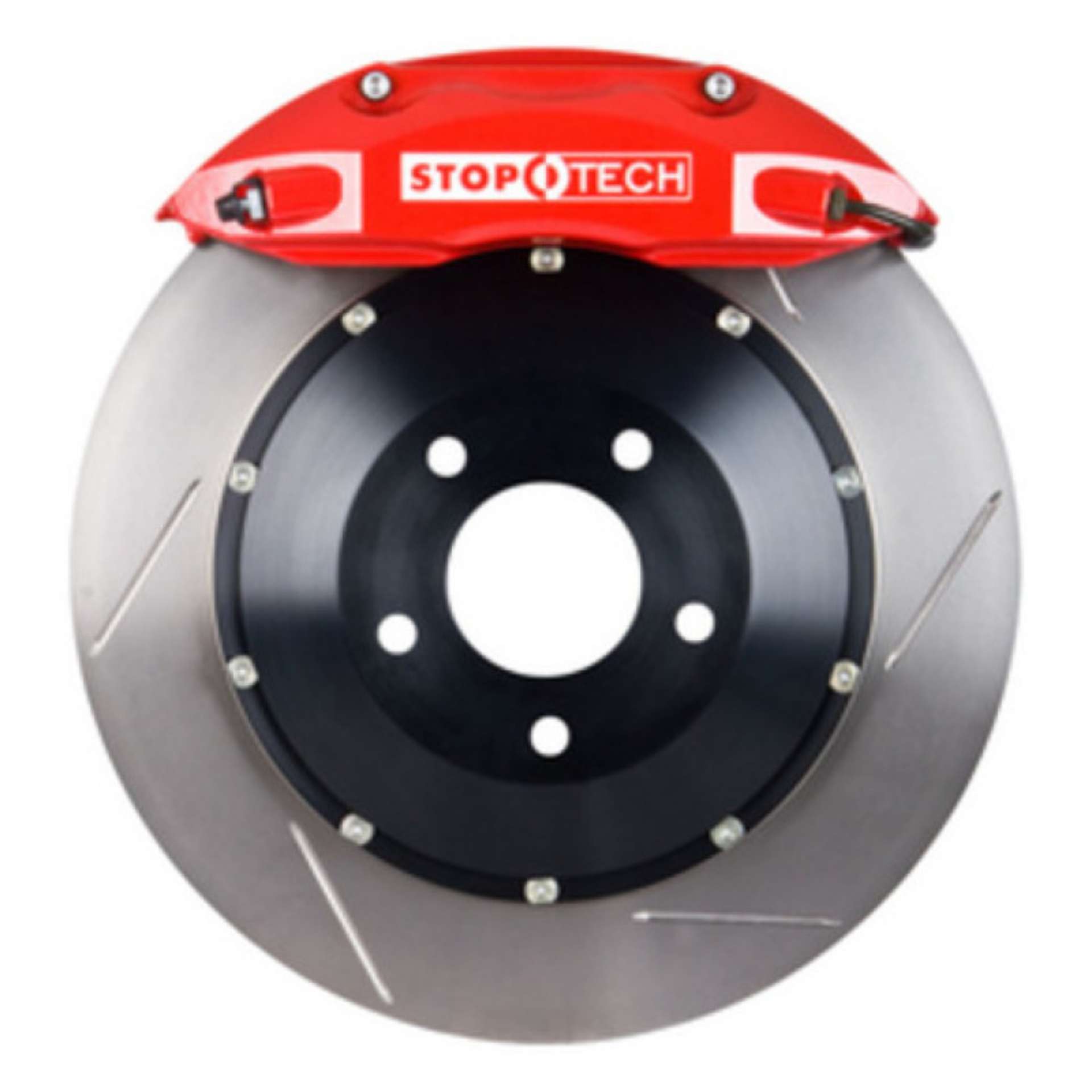 Picture of StopTech 94-04 Mustang incl Cobra-Mach One Front BBK Red ST-40 332x32 Slotted Rotors