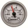 Picture of Autometer Ultra-Lite II 52mm 30 in Hg-20 psi Mechanical Boost-Vacuum Gauge