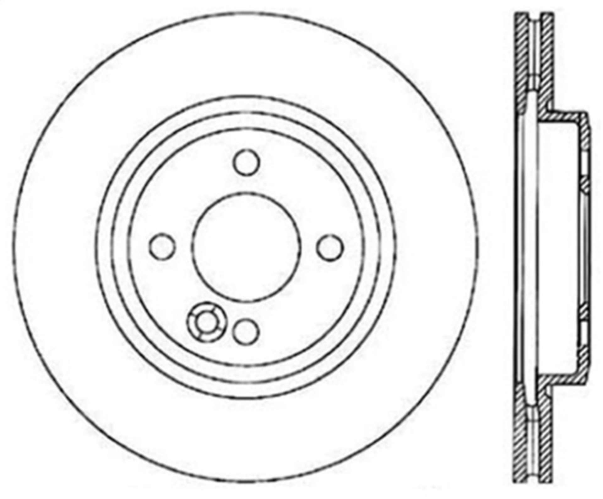 Picture of StopTech 02-07 Mini Cooper-Cooper S Slotted & Drilled Right Front Rotor