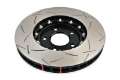 Picture of DBA 03-05 Evo 8-9 Front Slotted 5000 Series 2 Piece Rotor Assembled w- Black Hat