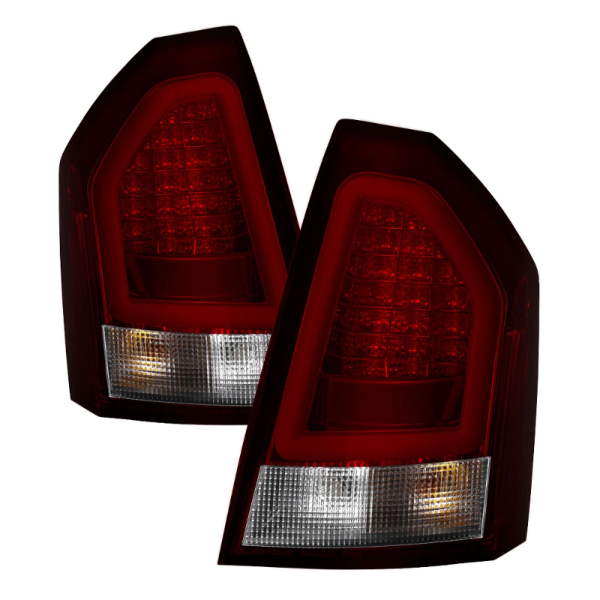 Picture of Spyder 05-07 Chrysler 3000C Verison 2 Light Bar LED Tail Lights - Red Clear ALT-YD-C305V2-LED-RC