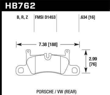 Picture of Hawk 2015 Porsche Cayenne HPS 5-0 Rear Brake Pads