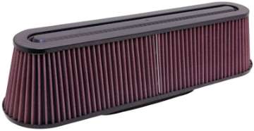 Picture of K&N Filter Universal Air Filter Carbon Fiber Top-Base Oval FLG- 8-3-4 x 3-1-4 4-5-8H