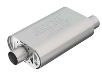 Picture of Borla CrateMuffler SBC Hot 350-383 2-5 inch Offset-Center 14in x 4-35in x 9in Oval Atak Muffler