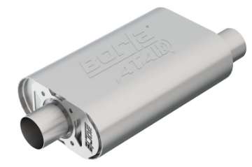 Picture of Borla CrateMuffler SBC Hot 350-383 2-5 inch Offset-Center 14in x 4-35in x 9in Oval Atak Muffler