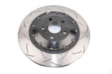 Picture of DBA 97-04 Corvette C5-C6 Front Slotted 5000 Series 2 Piece Rotor Assembled w- Black Hat