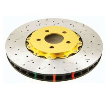 Picture of DBA 97-04 Corvette C5-C6 Front Drilled & Slotted 5000 Series 2 Piece Rotor Assembled w- Gold Hat