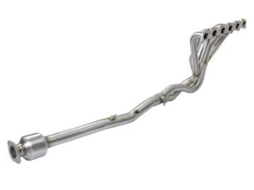 Picture of aFe Power Twisted Steel Long Tube Header & Connection Pipes Street Series 01-16 Nissan Patrol