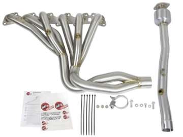 Picture of aFe Power Twisted Steel Long Tube Header & Connection Pipes Street Series 01-16 Nissan Patrol