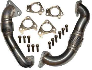 Picture of ATS Diesel 2001-2015 GM 6-6L Duramax Up Pipe Direct Replacement Kit Driver & Pass Side Incl- HW