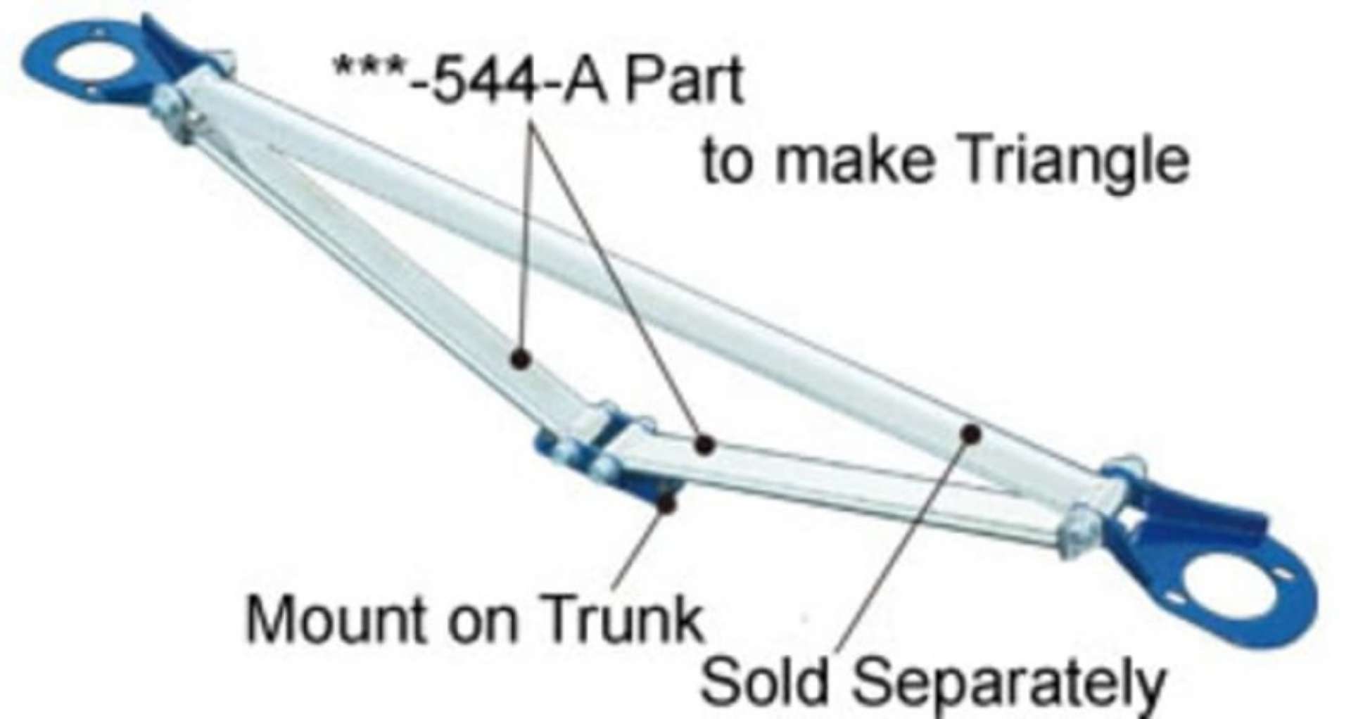 Picture of Cusco Strut Bar OS-T Rear SXE10 IS300