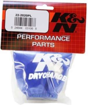 Picture of K&N Yamaha WRB650-WB700-WRB700-WRA700 Blue Oval Straight Drycharger Air Filter Wrap