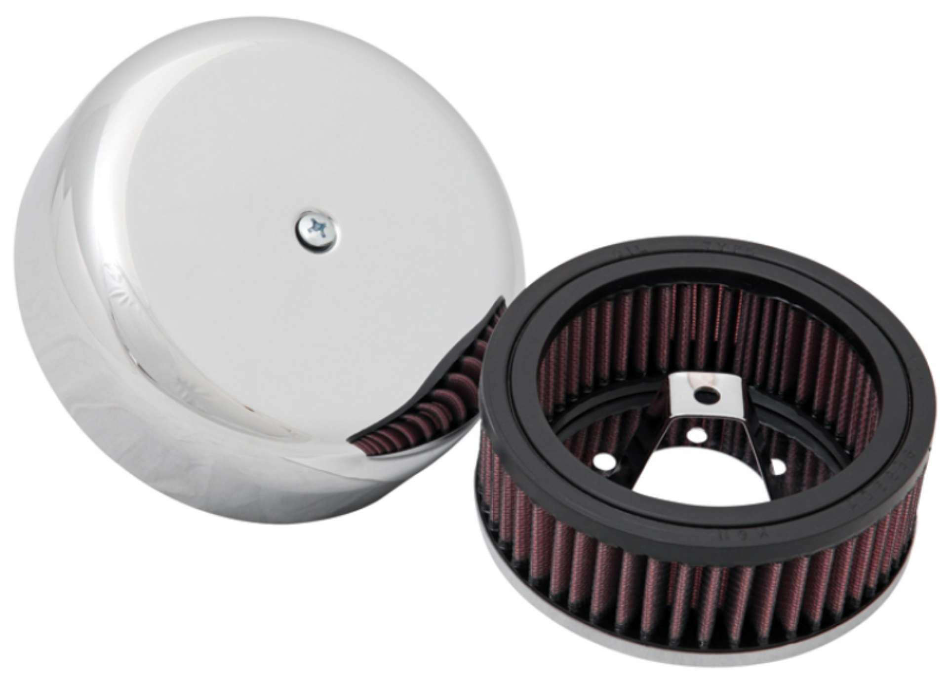 Picture of K&N 4in ID - 5-25in OD - 2in H Custom Assembly Filter designed to fit Harley-Davidson Motorcycles