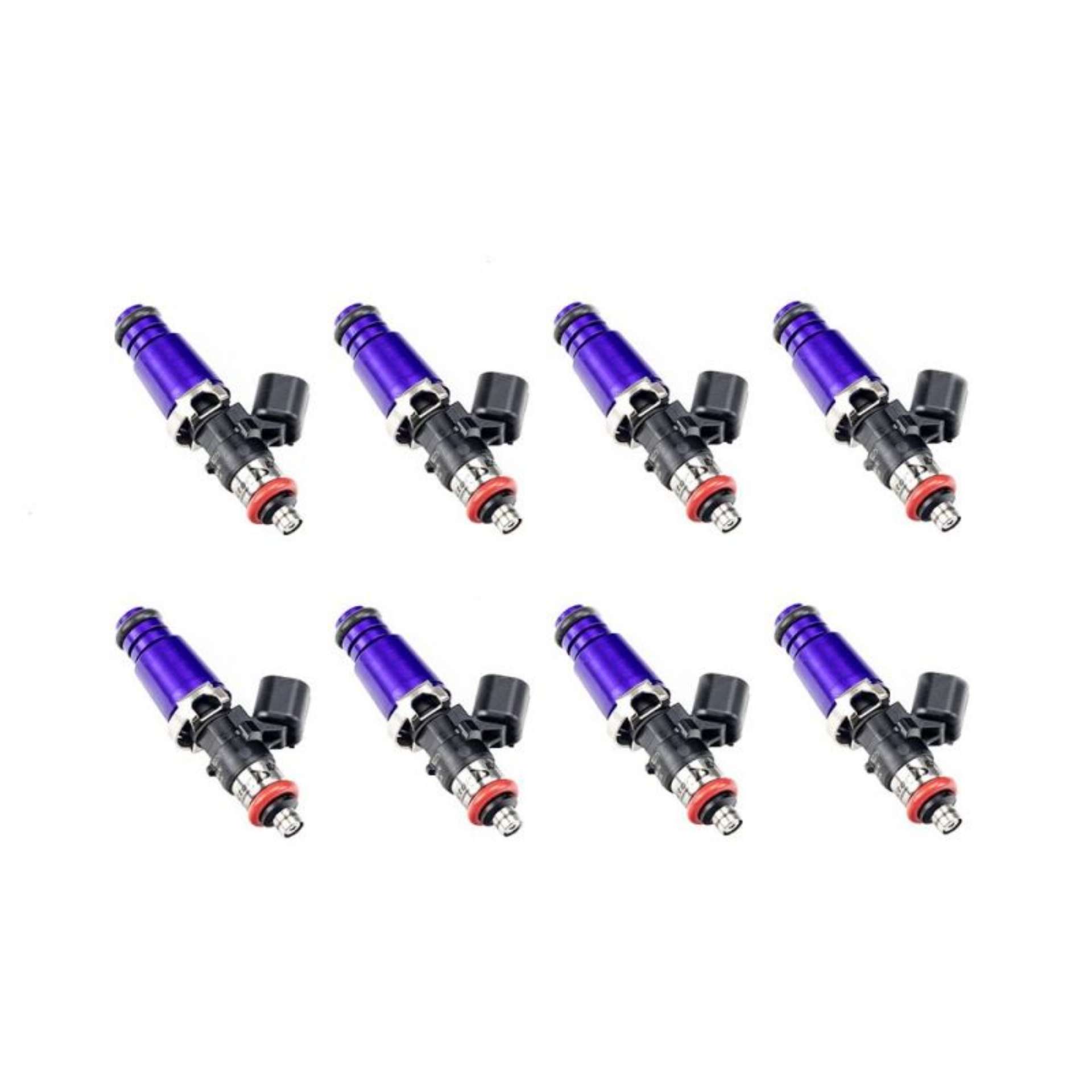 Picture of Injector Dynamics 1700cc Injectors - 60mm Length - 14mm Purple Top - 15mm Lower O-Ring Set of 8