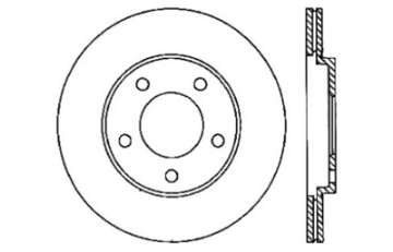 Picture of StopTech 05-10 Ford Mustang Slotted & Drilled Left Rear Rotor