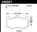 Picture of Hawk 02-05 Porsche 911 Carrera 4 Turbo Look-Carrera 4S Front Street Performance Ceramic Brake Pads