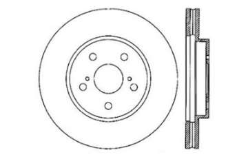 Picture of StopTech 02 Lexus ES 250-300-330-350 - 05-07 Toyota Avalon Slotted & Drilled Right Front Rotor