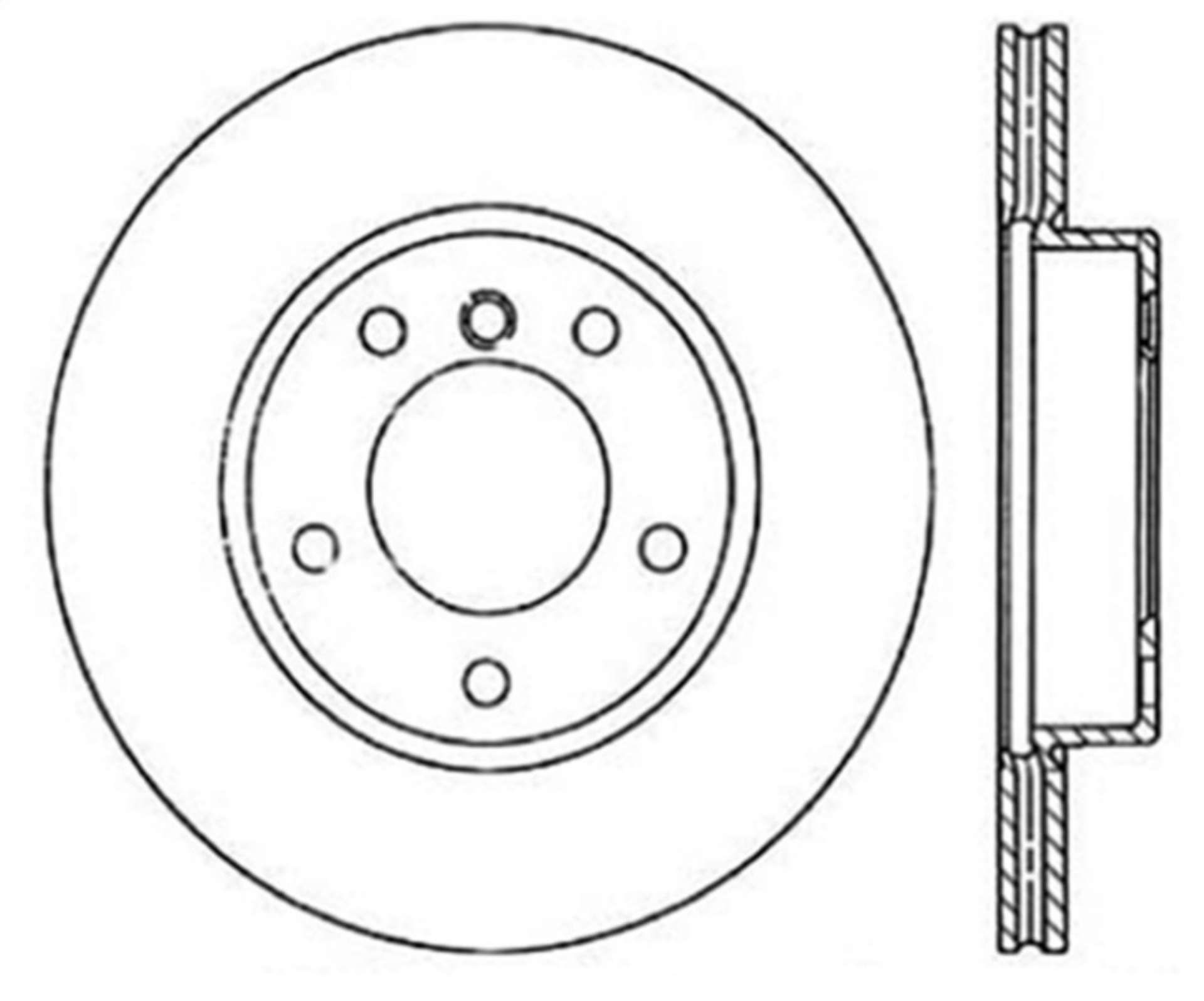 Picture of StopTech 96-02 BMW Z3 - 03-01-06 Z4 - 11-91-98 318i-iS - 04-98-00 318Ti Drilled Left Front Rotor