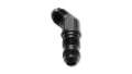 Picture of Vibrant -16AN Bulkhead Adapter 45 Deg Elbow Fitting - Anodized Black