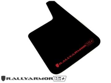 Picture of Rally Armor Universal Fit No Hardware UR Plus Black UR Mud Flap w- Red Logo