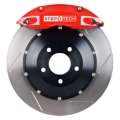 Picture of StopTech 96-04 Mercedes Benz Front BBK w- Red ST-40 Calipers Slotted 355x32mm Rotors-Pads-SS Lines