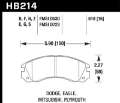 Picture of Hawk 91-96 Dodge Stealth - 91-99 Mitsubishi 3000GT - 05-06 Outlander Blue 9012 Race Front Brake Pads