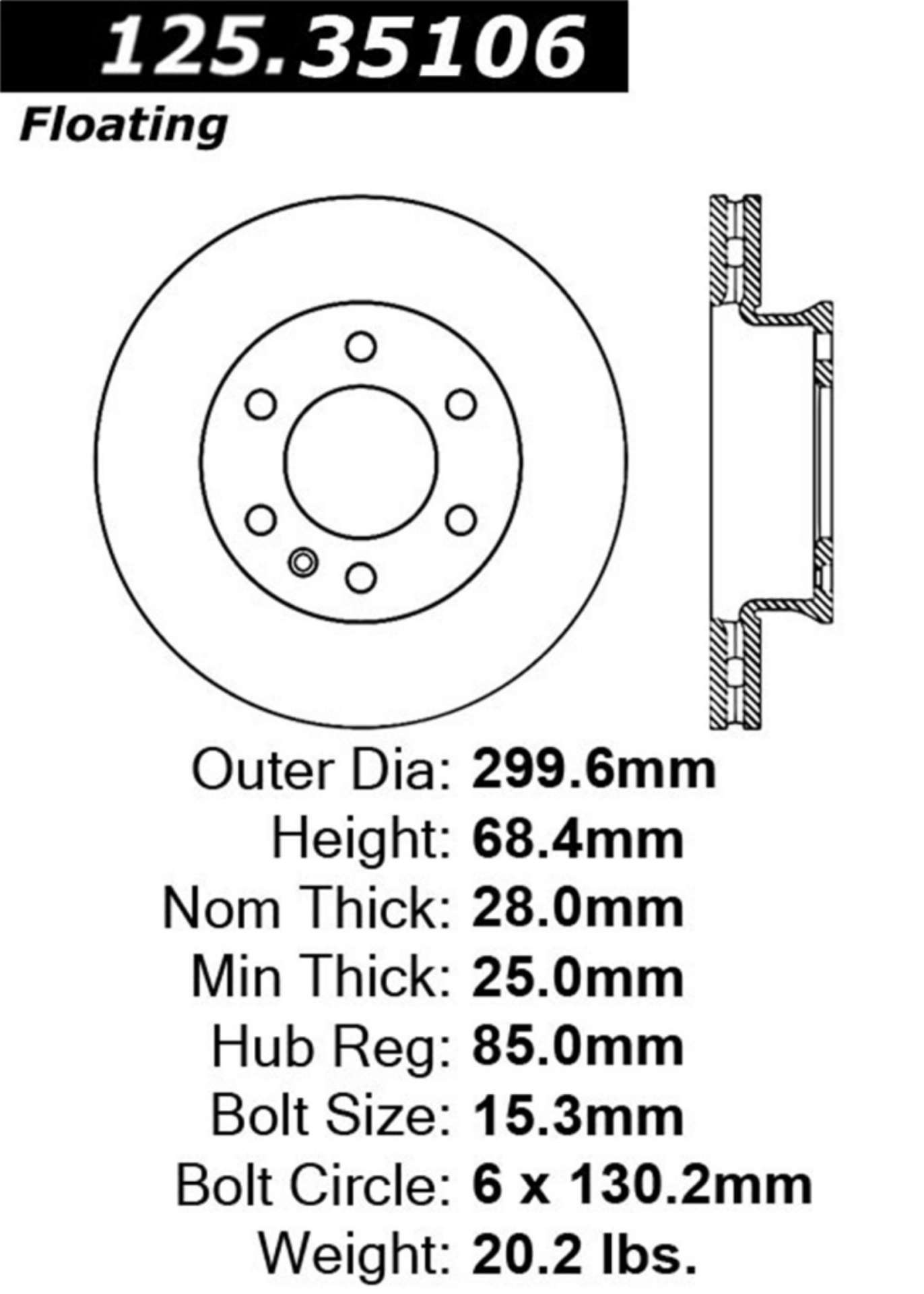 Picture of Stoptech 07-09 Dodge Sprinter Front Premium High Carbon Cryo Brake Rotor