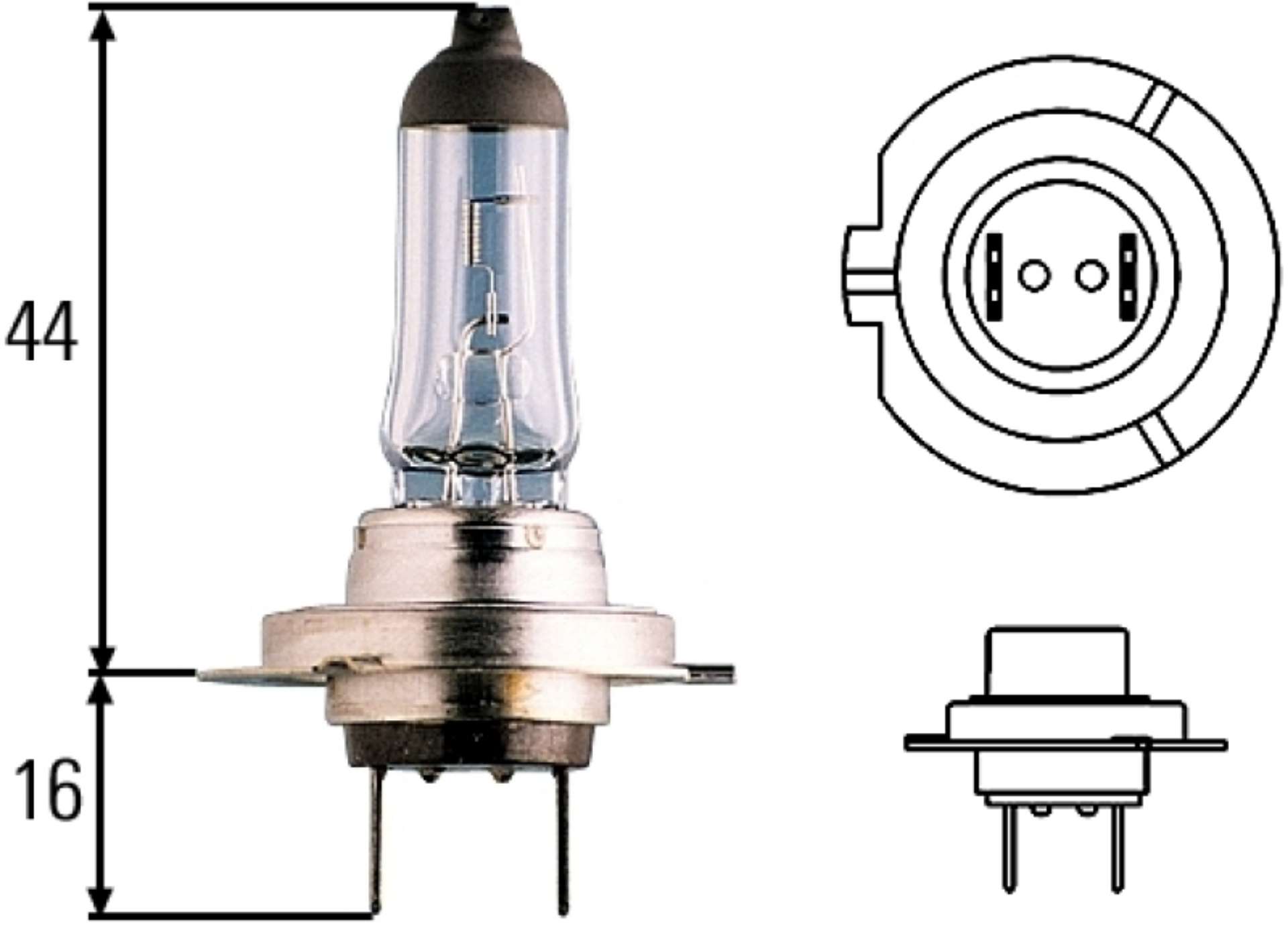 Picture of Hella Optilux H7 12V-55W XY Xenon Yellow Bulb