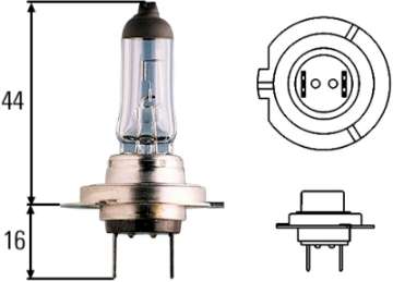 Picture of Hella Optilux H7 12V-55W XY Xenon Yellow Bulb