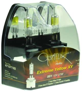 Picture of Hella Optilux 881 12V Xenon Yellow XY Bulb