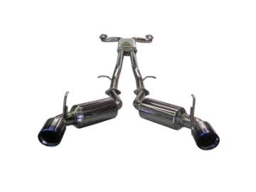 Picture of Injen 09-20 Nissan 370Z Dual 60mm SS Cat-Back Exhaust w- Built In Resonated X-Pipe