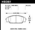 Picture of Hawk 02-06 Acura RSX - 06-11 Honda Si - 00-09 S2000 DTC-70 Race Front Brake Pads