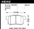 Picture of Hawk 02-06 Acura RSX - 02-11 Honda Civic Si - 00-09 S2000 DTC-70 Race Rear Brake Pads