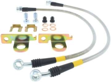 Picture of StopTech 04-08 Cadillac STS - 05-08 14-15 Chevrolet Corvette Stainless Steel Rear Brake Lines