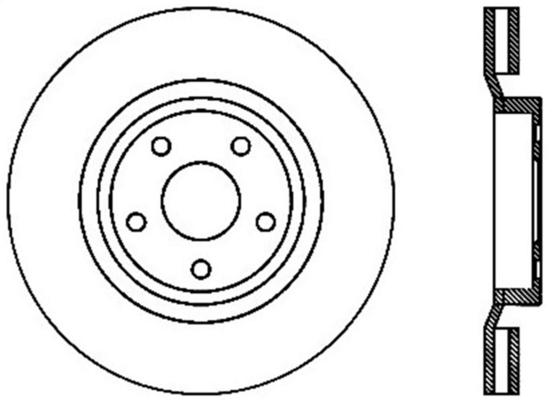 Picture of StopTech 06-10 Jeep Grand Cherokee SRT-8 Slotted & Drilled Front Left Rotor